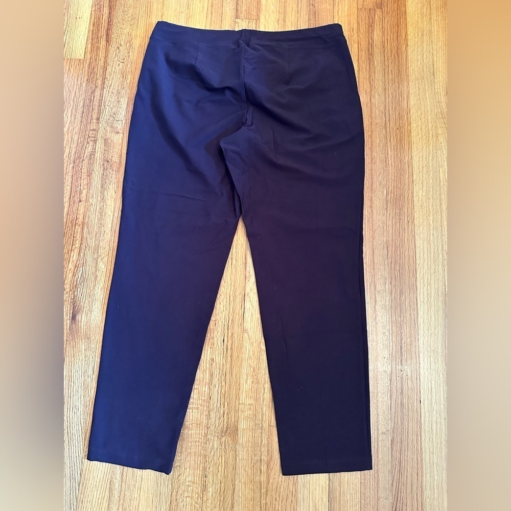 Eileen Fisher Washable Stretch Crepe Slim Ankle size L(g - Picture 5 of 8